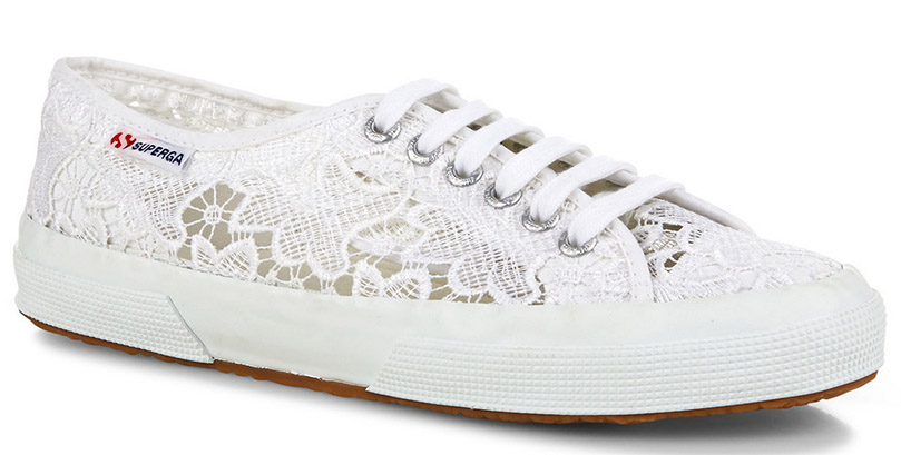 superga nere pizzo